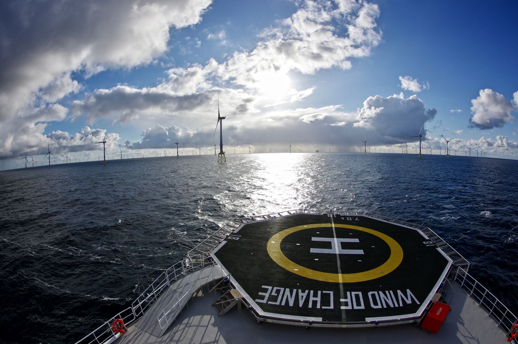 Wind of Change Borkum Helideck